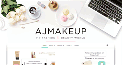 Desktop Screenshot of ajmakeup.com