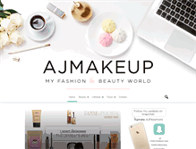 Tablet Screenshot of ajmakeup.com